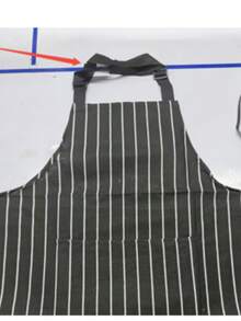 Men's Long Apron, Coffee Shop Oil-Proof Work Apron, Kitchen Cooking Apron, Striped Apron, Unisex Apron, Chef Apron - Multicolor - View 13