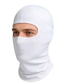 1 Or 2pcs Unisex Solid Color Balaclava, Outdoor Cold-Proof Face & Neck Integrated Cycling Windproof Mask, Warm Solid Color, Suitable For Daily Outings, Outfit Matching, Cycling And Other Scenarios - Multicolor - View 23