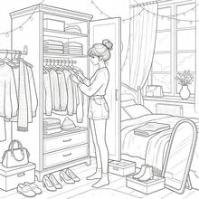 1 Adult Coloring Book Cozy Girl Daily Life Coloring Book, 24 Pages Relaxing Home Scenes Coloring Pages, Suitable As Birthday And Holiday Gift For Women And Girls - Floral Girl - View 3