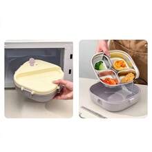 304 Stainless Steel Bento Box Adult, Leakproof Microwavable Lunch Containers, Metal Lunch Box With Soup Container And Utensils, Cute Japanese Bento Box, Travel Food Containers, Meal Prep Containers For School Student - Multicolor - View 5