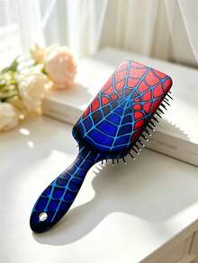 Spider Theme Printed Air Cushion Comb Scalp Massage Hair Brush For Women Volumizing And Detangling - Multicolor - View 9