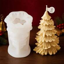 2 Packs 3D Christmas Tree Candle Molds, Silicone Pine Tree Candle Making Molds, For DIY Scented Candles, Christmas Holiday Home Decor, Handmade Gifts & Crafts - Mold - View 8