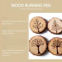 Pyrography Pen, Wooden Coaster Cutting Board Handmade DIY Art Painting Design Pyrography Pen, Easily Draw Various Cute Patterns, Make Woodworking Creation More Interesting And Personalized, Easy To Create Precise And Complex Artistic Designs, Reusable, Cost-Saving. - A - View 5