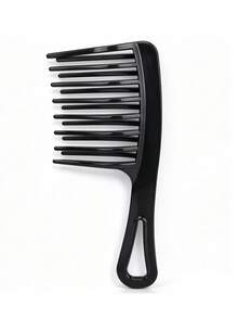 Large Double-Teeth Curling Comb, Anti-Static Smooth Styling Tool With Comfortable Grip, Durable Plastic Teeth For Long Curly Hair, Perfect Gift For Women, Modern Hair Comb, Ideal Holiday Gift For Christmas & Other Festivals - Multicolor - View 9