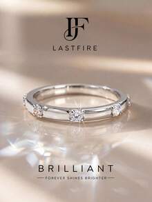1pc Moissanite Ring, Sparkling Micro-Pave Diamond Ring, Suitable For Women's Party And Daily Wear - Chao Xi Yuan Mosang Ring - View 1