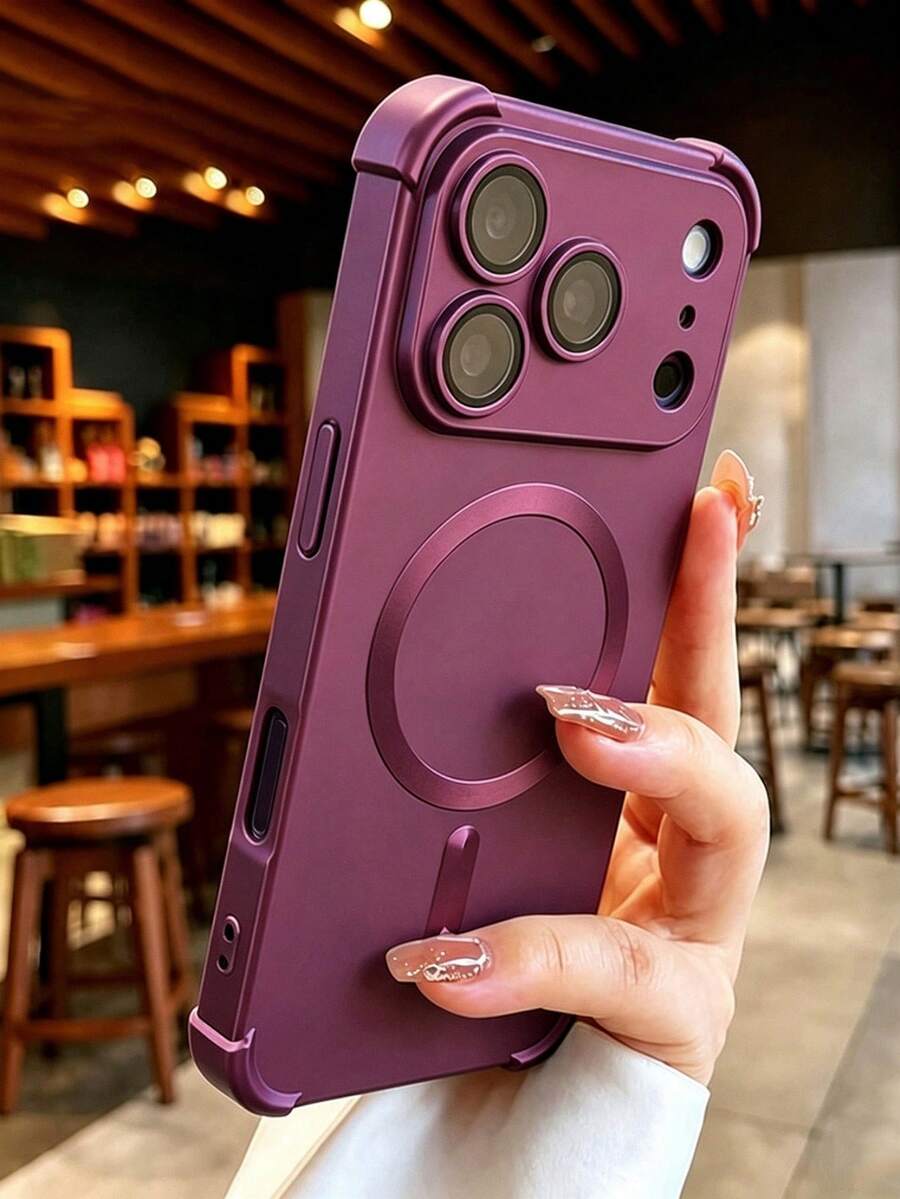 Silicone Four-Corner Shockproof Soft Phone Case, Compatible With IPhone 17 Pro Max 17 Pro 17 Air 17 16 15 13 12 14 Pro Max Plus, Supports Wireless Charging, Lens Protection Cover