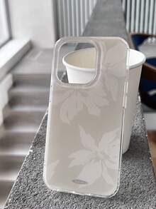 1pc Simple Sketch Large Flower Phone Case, Soft Edge Wear-Resistant Anti-Scratch Protective Shell, Matches Outfits For Shopping & Dating, Nice Holiday Surprise Gift, Compatible With IPhone11 12 13 14 15 16 17 18 Pro Max - Multicolor - View 5
