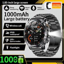 KENPANG Jam Tangan Pintar Pria Multifungsi untuk Aktivitas Luar Ruangan, Panggilan HD Bluetooth, Daya Tahan Baterai 1000mAh, Lampu Senter LED Dua Warna Merah dan Putih Terintegrasi, Layar Sentuh Penuh Ultra Jernih 1,85 Inci, 100+ Mode Olahraga, Pelacakan Kesehatan 24/7, Tahan Air IP68, Pelacak Kebugaran Pria, Ideal untuk Bersepeda, Mendaki, Lari Lintas Alam, Kompatibel dengan iOS dan Android - View 15