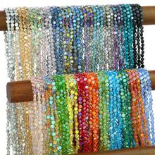 98pcs 6mm AB Color Round Flat Crystal Glass Spacer Beads For Handmade DIY Beaded Bracelets, Necklaces, Phone Chains, Car Decor, Scene Decoration Accessories Loose Beads - Crystal Beads - View 3
