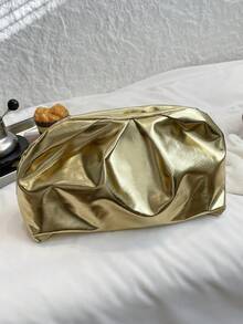 2026 New Elegant Fashion High-End Women's Handbag, Suitable For Daily Use, Bridal, Wedding Supplies - Gold - View 6