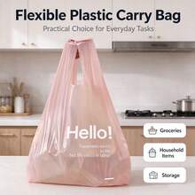 10/50/100pcs Thickened Garbage Bag - Leak Proof, Tear Proof, Durable Polyethylene Material, Multi-Purpose, Can Be Used As A Writer's Garbage Bag, Kitchen Garbage Disposal Bag, Leak Proof Design, Sturdy Structure - Multicolor - View 1