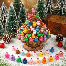 Figur-figur Natal Acak, Dekorasi Meja Resin DIY, Miniatur Lanskap, Hadiah Pesta Natal, Dekorasi Rumah untuk Pesta - beraneka warna - View 3