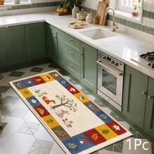 Karpet Panjang Motif Rubah dan Kelinci Anime Lucu 2D, Keset Lantai Rumah, Keset Pintu Masuk, Keset Dalam Ruangan, Keset Samping Tempat Tidur Kamar Tidur, Keset Dapur, Karpet Panjang Dapur, Cocok untuk Ruang Tamu, Ruang Cuci, Kamar Mandi - MultiWarna - View 13