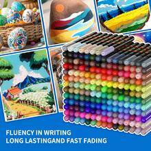 Acrylic Paint Markers 0.7mm Ultra Fine Tip, 36/72/120/188 Color Set, Quick Drying Waterproof High Coverage, Suitable For Stone, Glass, Wood, Ceramic, Canvas And Other Surfaces Hand Drawing Graffiti Painting - 0.7mm Acrylic Marker Set - View 2