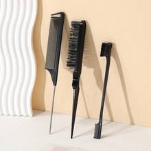 Set Perlengkapan Penataan Rambut Wanita - Termasuk Sisir Motif Leopard, Sisir Penghalus untuk Rambut Kusut dan Berantakan, dan Sisir Penata untuk Kuncir/Sanggul Rapi dan Menata Jambang (Dengan Desain Gigi Sisir), Alat Penataan Rambut Penting untuk Tampilan yang Rapi. - MultiWarna - View 8