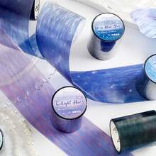 Creative Tape Wave & Star Whispers Washi Tape, Sticker Tape DIY Decorative Planner Tape Full Roll - Multicolor - View 5