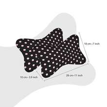 1pc/2pcs Car Headrest Pillow, Flat Print, Made Of Polyester Fiber And Polypropylene Fiber, Car Neck Pillow, Car Interior Accessories, All-Season Bone-Shaped Pillow - Headrest - View 6