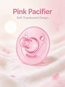Baby Pacifier Soft Silicone Nipple, Infant Soothing Pacifier, Round Tip Newborn Pacifier, Breathable Shield,Lightweight Baby Feeding Accessory,4Colors - Multicolor - View 15