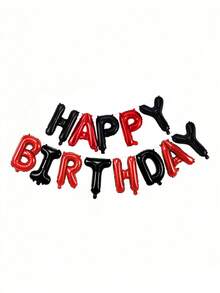 13pcs "HAPPY BIRTHDAY" Letter Mylar Balloons, 2pcs Connected Birthday Letter Balloons, Christmas - Multicolor - View 21