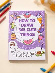 How To Draw: Simple And Easy Step-By-Step Drawing Tutorial Notebook! Cute Step-By-Step Drawing Tutorials: Including Food, Animals, Cute Items, Gifts And More, Suitable For 4-6 Year Old Children To Learn Line Drawing, Boys And Girls To Learn Simple Sketching, Preschool Drawing Teaching, Fun Interactive, Practice Simple Sketching At Home, Family Gift, Winter New Year Gift, Easter Gift, Children's Day Gift, Back To School Gift, Learning Supplies - Multicolor - View 9