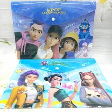Hasbro K-Pop Back To School Season Demon Girl Group File Bag Storage Bag Stationery Cartoon A4 File Bag Snap Button Bag - Multi-color - View 4