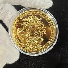 1PC-12 Zodiac Signs Lucky Coin-3D Embossed Craft-Zodiac Commemorative Coin-Party Favor-Holiday Gift-Birthday Gift-Christmas Eve Gift-Christmas Gift-Perfect Gift-Gift-Toy-Game - Multicolor - View 18