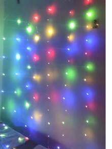 CHRISTMAS LED STRING LIGHT CURTAIN - US A Type Plug(220-240V) - View 2