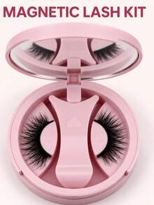 1 Pair Half-Eye Magnetic False Eyelashes, Top And Bottom Magnetic Wear, Easy To Apply, Portable Storage Magnetic Eyelashes - View 2