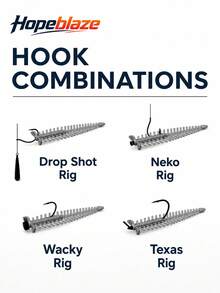 Hopeblaze Maple Leaf Worm Soft Bait 8cm 2.3g Millipede Creature Bait Inspired By RAID PELLER Bass Pike Drop Shot Neko Ned Rig - Gold - View 8