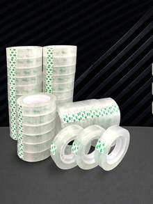 6/12 Rolls Clear Tape Refill, 0.7 Inch X 1102 Inch, Suitable For Gift Wrapping, Home, Office, School, Store - Clear Tape - View 6