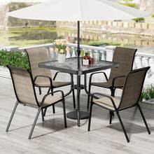 Outdoor Table & Chair Sets - Brown - View 1