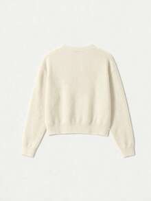 FOR BEAUTY Autumn Y2K Women's Knitted Cardigan Sweater, Elegant Date & Commute Outerwear Fall - Warm Apricot - View 8