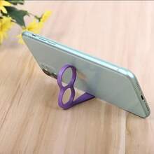 4pcs Random Color Phone Ring Holder, Plastic Phone Hand Grip Stand, Desktop Phone Stand - A - View 1
