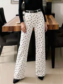 Women's Fashion Casual Blue Flare Jeans, Medium Stretch, Long Design, Suitable For Daily Wear - Medium Wash - View 2