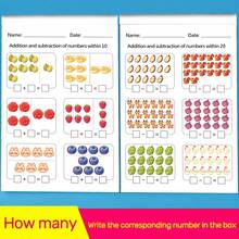 Buku Latihan Penjumlahan dan Pengurangan untuk Anak-Anak, 64 Halaman, Latihan Matematika dalam 20 Soal, Mainan Edukasi untuk Anak Prasekolah, TK, dan Balita, Buku Aktivitas Membangun Keterampilan Matematika Awal untuk Penggunaan di Rumah dan Kelas. - Berwarna merah muda - View 6