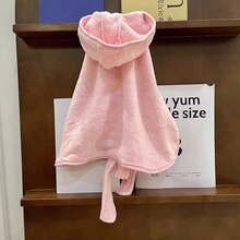 1PC Multi-Color Pet Bathrobe - Super Absorbent And Quick-Drying Dog Towel Dress. With A Hood, It Is Soft And Skin-Friendly Without Irritation. Like Clouds In Softness. Providing A Luxurious Life For Pets. A Must-Have For Photography Shoots. - Multicolor - View 10