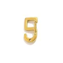 1pc Stainless Steel Number Spring Clasp, Gold & Silver Digit 0-9 Carabiner, Number Shape Snap Hook For DIY Necklace Bracelet Keychain Jewelry Making - Buckle - View 13