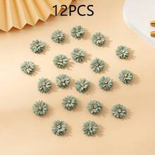 12/30 件水钻面料迷你雏菊花，DIY 装饰，适用于鞋子、帽子、紧身裤、耳环、娃娃衣服、珠宝配饰礼物生日毕业、秋季装饰、秋季 - 彩色 - 查看 16