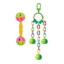 2pcs Random Color Parrot Rattle Bird Toy Bird Training Toy Hand Rattle - 2pcs Training Hoops - View 8