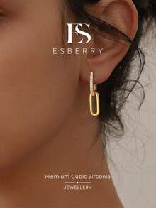 ESBERRY 1對優雅12mm極簡耳環，適合女性週年紀念、女友生日禮物、約會與日常佩戴，精緻珠寶 - 耳圈 - 查看 2