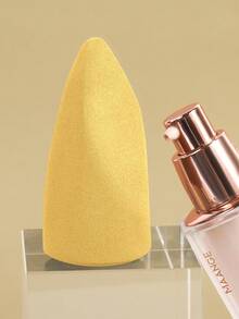 MAANGE 1pc Tongue-Shaped Professional Makeup Sponge, Dual-Use Wet/Dry Powder Puff, Soft And Easy-To-Apply Makeup Sponge, Multi-Faceted, Reusable Daily Makeup Tool, Convenient Travel Makeup Accessory, Gift Girls Love - Multicolor - View 15