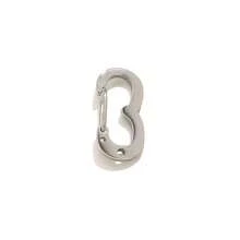 1pc Stainless Steel Number Spring Clasp, Gold & Silver Digit 0-9 Carabiner, Number Shape Snap Hook For DIY Necklace Bracelet Keychain Jewelry Making - Buckle - View 10