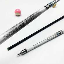 1/2 Structure Billiard Pool Cue Stick White Gradient Snake Scale Pattern 58.54 Inch American Nine Ball Cue For Home Club Game - White - View 4