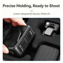 Hard Shell Action Camera Storage Bag With Pre-Cut Foam, Shockproof Travel Storage Bag With Mesh Pocket And Handle, Suitable For Action 3/4/5 Pro Camera Accessories, Bag Only - View 11