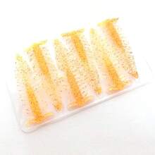 Hopeblaze 楓葉蟲軟餌 8cm 2.3g 多足生物餌,靈感來自 RAID PELLER,適用於黑鱸、狗魚,適合 Drop Shot、Neko、Ned Rig 釣組 - 橘色 - 查看 3