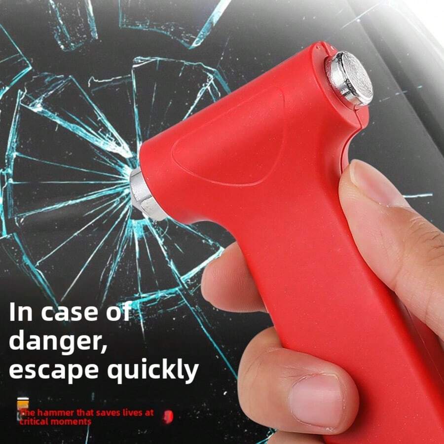 1/2pcs 2-In-1 Multifunctional Car Safety Hammer, Escape Hammer, Window Breaker - A - View 1