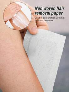 200/100/50PCS Disposable Waxing Strips And Hair Removal Cloth, Non-Shedding With No Residue, Ideal For Removing Leg And Arm Hair-Hair Removal Aid Tool - White - View 2