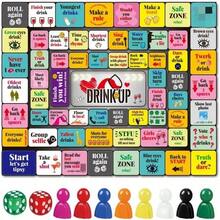 1 st vuxet drickspel, stor gummimatta på 38 cm, roligt drickspel för vuxna, 2–8 spelare, perfekt för födelsedag, möhipp och spelkväll - Multifärgad - Visa 2