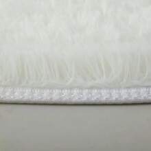 1pc Thickened Round Plush Decorative Area Rug, Suitable For Bedroom, Living Room, Dorm, Kids Play Room - Pink - View 5