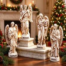 4 Archangels Christmas Religious Decor, Desktop Ornament, Holiday Spiritual Gift, Suitable For Desk Decor, Holiday Decoration, Halloween, Christmas Decoration And More - B - View 8